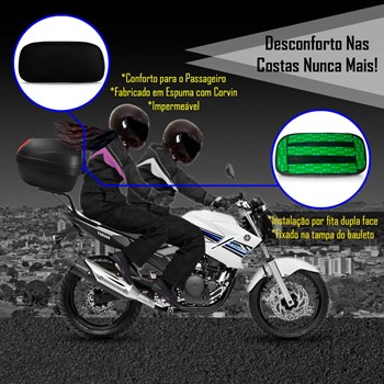 Baú Moto 27 Litros Givi + Encosto Para Passageiro