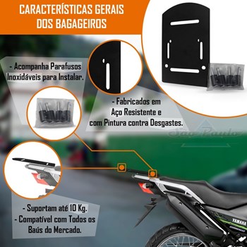 Baú Moto 27 Litros Givi + Suporte Bagageiro Crosser Até 2018