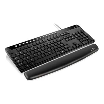 Desktop Mouse Pad Gel Apoio De Pulso Para Teclado Preto