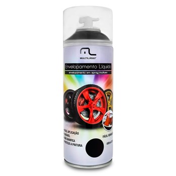 Kit 4 Spray De Envelopamento Líquido Preto Fosco