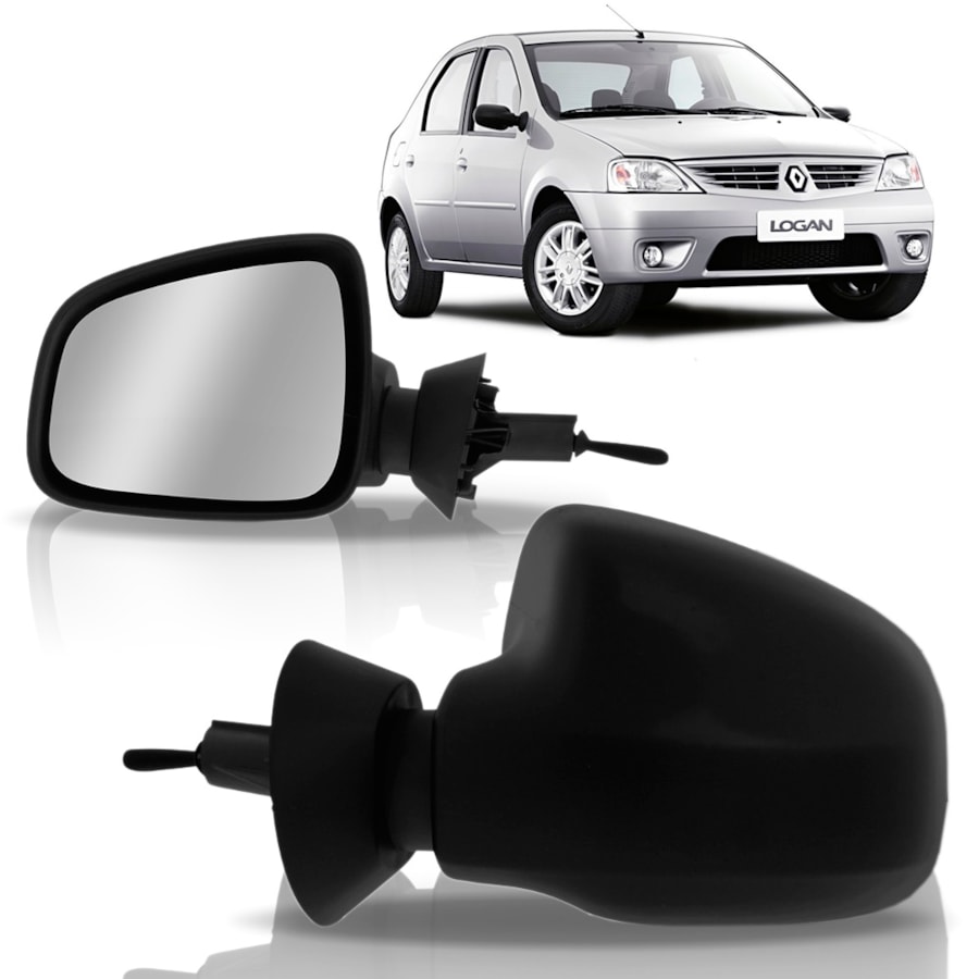 Retrovisor Sandero Logan 2009 2010 2011 2012 Manual São Paulo Auto Peças